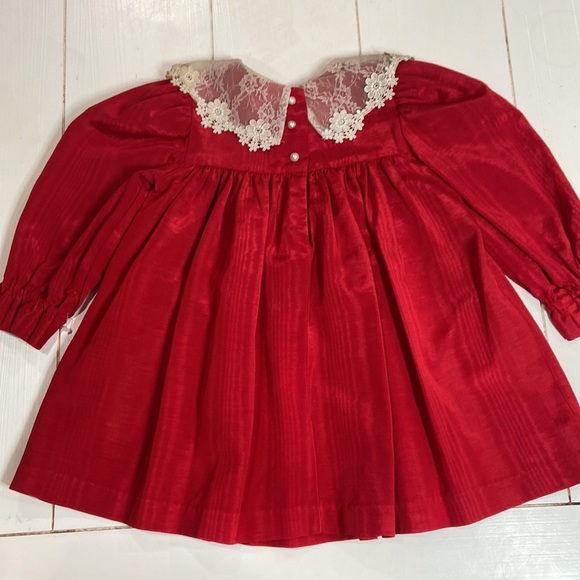 Storybook Heirloom Moire Toddler USA Made Dress - Picture 6 of 9